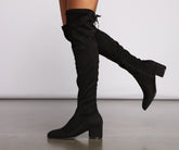 Stylische Must-Have Overknee-Stiefel mit Blockabsatz